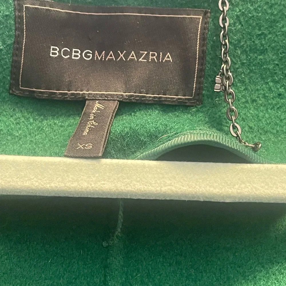 BCBGMaxAzria green wool blend coat - Picture 11 of 15